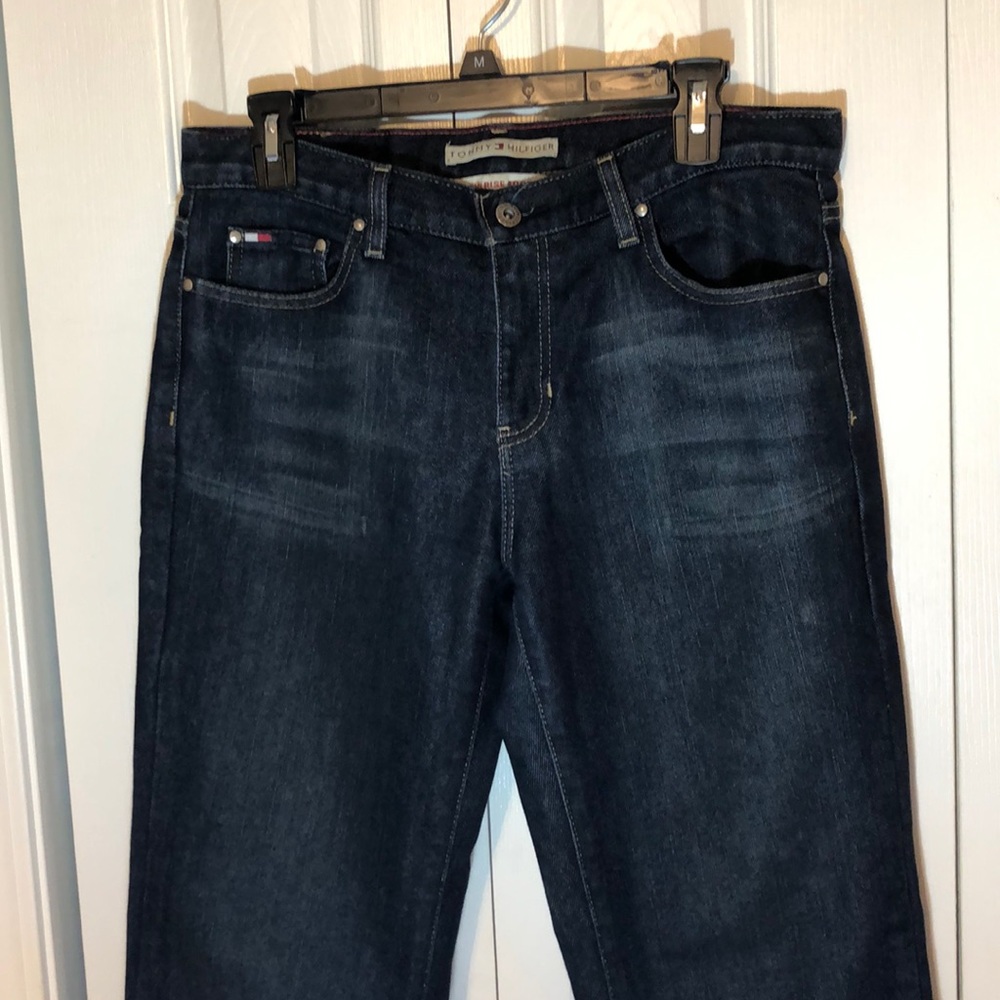 Tommy Hilfiger sz 10 dark jeans low rise boot cut